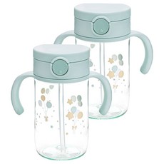 Richell 利其爾 Asta幼兒用吸管杯 200ml, 2個, 320ml, 薄荷綠