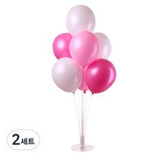 WOW PARTY KOREA 氣球支架組, 珍珠粉 + 珍珠白 + 珍珠桃紅, 2套