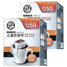 金車 MR.BROWN 伯朗咖啡 大濾掛咖啡-精選深烘焙 100%阿拉比卡豆, 15g, 10包, 2盒