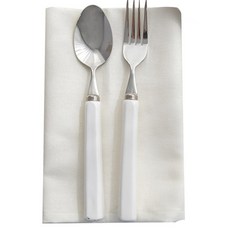 Sugar Cotton素色亞麻餐巾, 象牙白, 1個, 1入