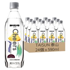 TAISUN 泰山 Cheers 金鑽鳳梨氣泡水, 24個, 590ml