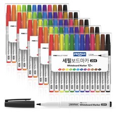 PENMAX 白板馬克筆 12色, 混色, 5套
