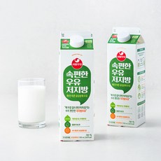 서울우유 속편한 우유 저지방, 900ml, 2개
