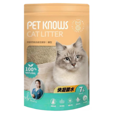 PET KNOWS 沛諾思 礦型豆腐砂, 7L, 1包, 無香精