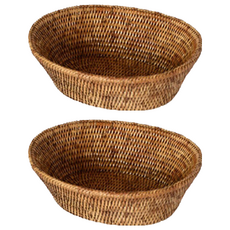 BIK 藤編橢圓盤 medium IT CO 012, 單一顏色, 2個
