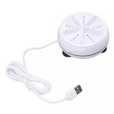 便攜迷你洗衣機 Set 2個, 渦輪清洗, USB供電, ABS外殼, White, TURBINE WASH