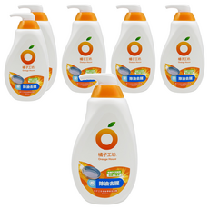 Orange House 橘子工坊 去油淨味洗碗精, 650ml, 6瓶