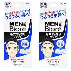 MEN's Biore 男士 毛孔清潔白鼻貼 鼻用 角栓除去, 10片, 2盒