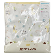 BEBE' AMiCO 負離子紗布大浴巾 雙層多功能 輕薄款 90*90 CM, 童話森林, 1條