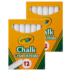 Crayola 繪兒樂 粉筆, 白色, 24支