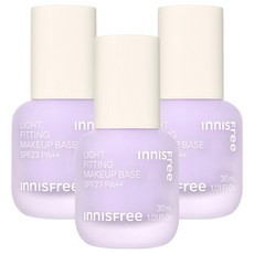 INNISFREE 輕薄透服貼飾底乳 30ml, 01 Purple, 3瓶