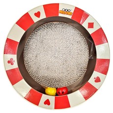 MDOBI 摩多比 樸克貓咪旋轉盤 貓抓板, 紅色, 1個