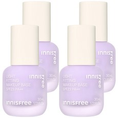 INNISFREE 輕薄透服貼飾底乳 30ml, 01 Purple, 4瓶