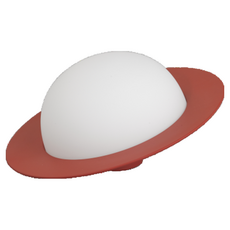 아고 앨리 테이블 틸트 스몰 조명, Brick Red