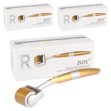 ZGTS 프리미엄 MTS 더마 페이스롤러 0.75mm, 혼합색상, 3개
