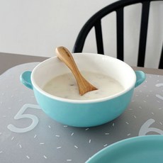 DOHO 孩童雙柄碗 M號, 霧面薄荷綠, 1入