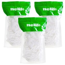 넬릭 퀵 커버 일회용 다용도 비닐 헤어 캡 100p, 투명, 3개