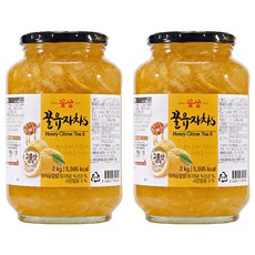 꽃샘 꿀 유자차 S, 2kg, 1개입, 2개