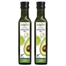 Grove 葛洛芙 紐西蘭 冷壓初榨酪梨油 萊姆, 100%純淨與天然, 不添加人工色素與香料, 高發煙點約255°C, 250ml, 2瓶