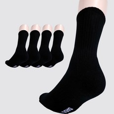 다두리 이중쿠션 장목 스포츠양말, 블랙, 5세트