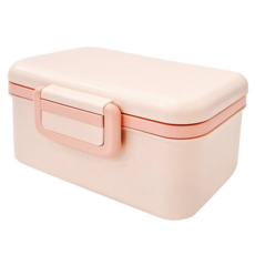 Caldo 卡朵生活 竹纖維雙層便當盒 D188, 粉色, 1個