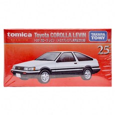 TOMICA 初回PRM25 豐田Corolla Levin, 白色 + 黑色, 1個