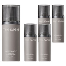 더샘 젬 미라클 블랙 펄 오투 버블 마스크, 1개입, 5개