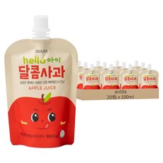aolda Hello Baby 甜蘋果汁, 100ml, 20包