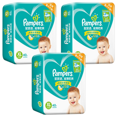 Pampers 幫寶適 原廠公司貨 超薄乾爽 黏貼型尿布 12~17kg, XL, 120片