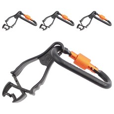 Ergodyne 手套夾 黑色 3400CA + 登山扣, 4個