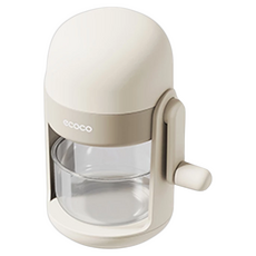 ecoco 意可可 刨冰機 標配, 刨冰機 + 雙色冰盒, 1個, 象牙白