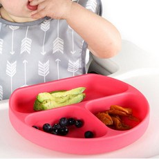 BUMKiNS 矽膠餐盤, 紅色