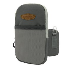 EXPEAK 拉鍊隨身扣環包 卡其色