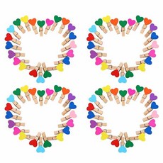 ABM KOREA 心型木夾 200入, 隨機出貨