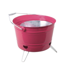 Ggogga 情侶用水桶燒烤爐 02 粉紅色, 1個