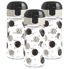 Richell 利其爾 AQ Slim Drinking幼兒杯 240ml, 白色 + 黑色, 3個