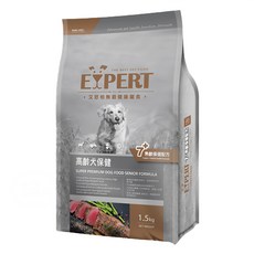 福壽實業 EXPERT 艾思柏 高齡犬保健 無穀犬食, 鹿肉, 1.5kg, 1袋