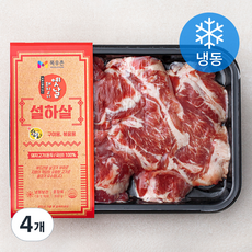 목우촌 옛날 돼지고기 뒷고기 설하살 (냉동), 300g, 4개