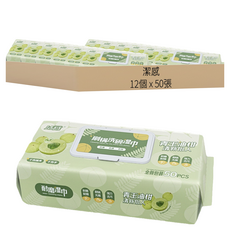 潔感 青玉油柑精華強效去污廚房清潔擦巾 50張, 12包