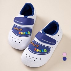 LollyTree 兒童刷毛內裡圖案魔鬼氈EVA室內拖鞋