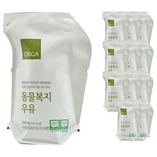 ORGA WHOLE FOODS 動物福利牛奶, 200ml, 12包