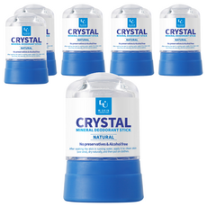 WPB研究所 水晶除臭劑 自然香, 6個, 45g