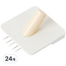 MONOFLAT 原木方形單孔牆壁釘 2入, 混合顏色, 24個