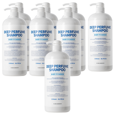 더블유피부연구소 딥 퍼퓸 샴푸 베이비파우더향, 1.5L, 8개