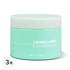 Natinda 鎮靜雪酪卸妝膏, 100ml, 3個