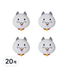 문콕방지 말랑말랑 실리콘 보호패드, 고양이, 20개