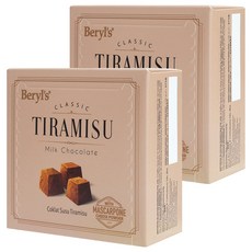 Beryl's 提拉米蘇風味牛奶巧克力 65g (添加植物油), 馬斯卡彭起司與咖啡粉, 2盒