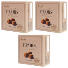 Beryl's 提拉米蘇風味牛奶巧克力 65g (添加植物油), 馬斯卡彭起司與咖啡粉, 3盒