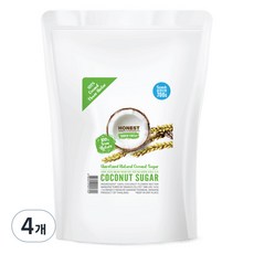 Honest未精煉椰子糖 粒狀, 700g, 4個