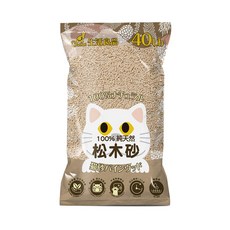 Catfeet 松木砂, 40lb, 100% 純天然, 添加活性碳, 原味, 1袋
